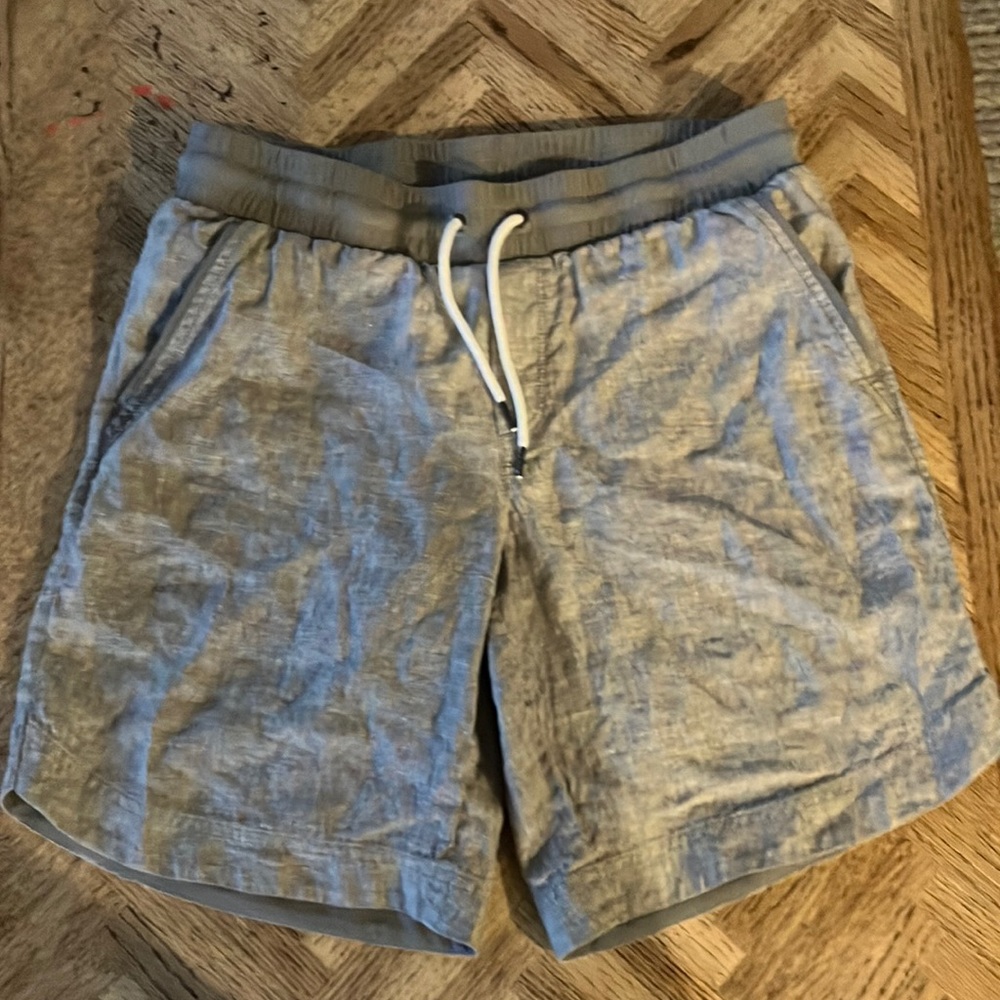 Athleta linen drawstring shorts size 8